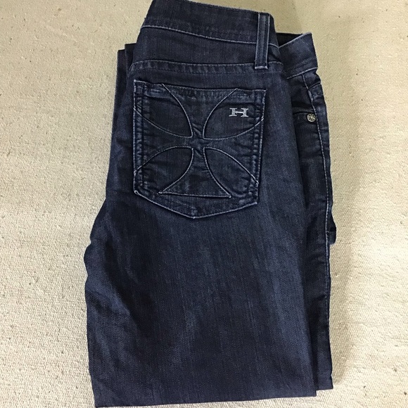 Habitual Los Angeles  Dark wash Women’s Jeans  with detailed back pockets Sz. 26 - Picture 9 of 12